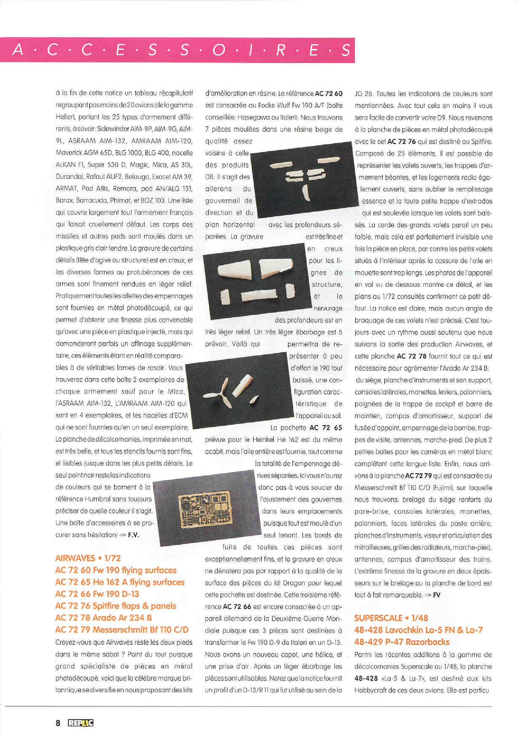 Replic 013 - Ju-88 A-4, Ju-188, Cessna A-37, FW-190 D-9